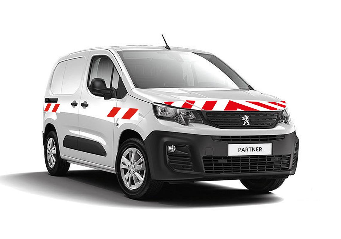 Kit de balisage prédécoupé CLASSE A PEUGEOT E-PARTNER 2021-2023